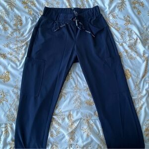 Med Couture Peaches Women's Yoga Waist Pant, Navy, XS